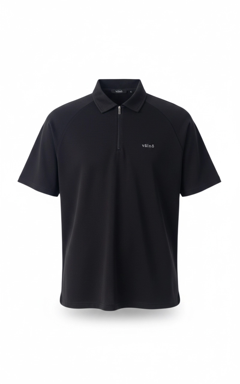 Genti Raglan Polo T-Shirt (Zip) (2) Jenti Raglan Zip Polo Shirt - Image 1