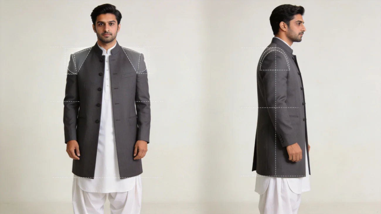 Formal Wedding Looks: Prince Coat with Shalwar Kameez for Men