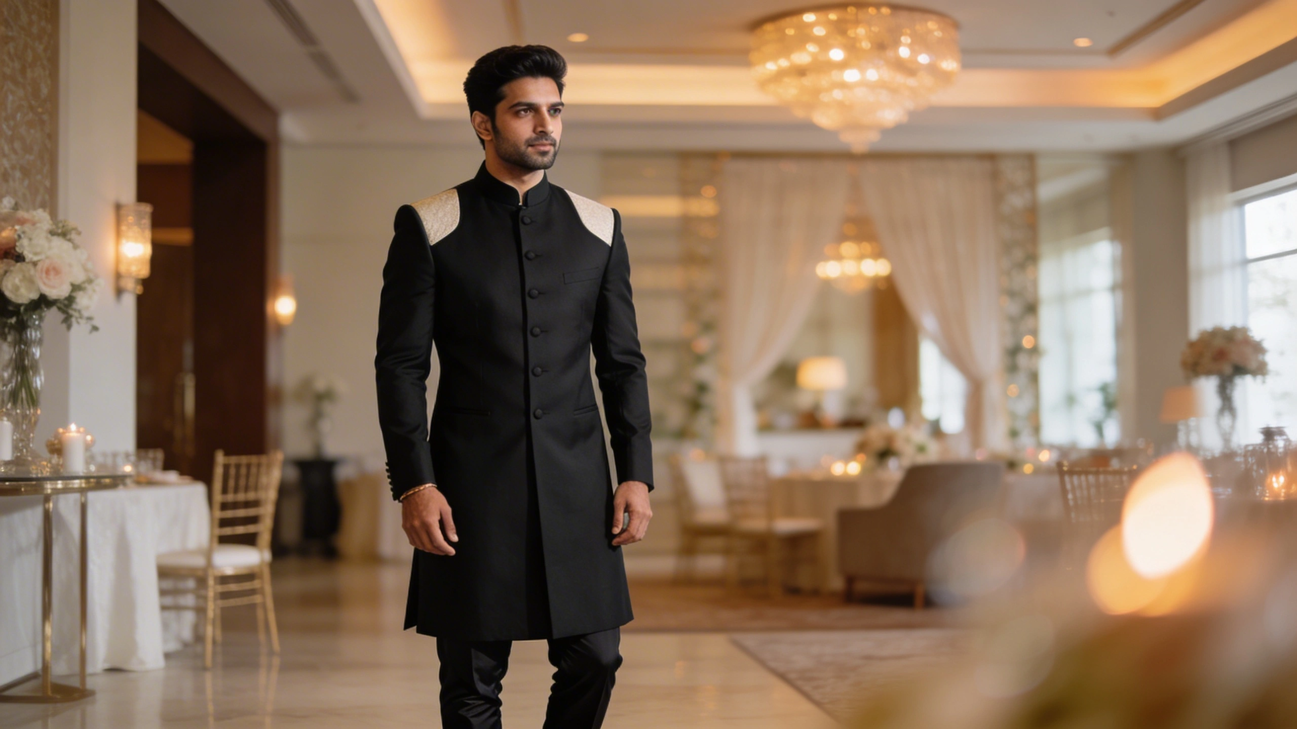 Black Shalwar Kameez with Coat: 7 Best Wedding Looks for Men