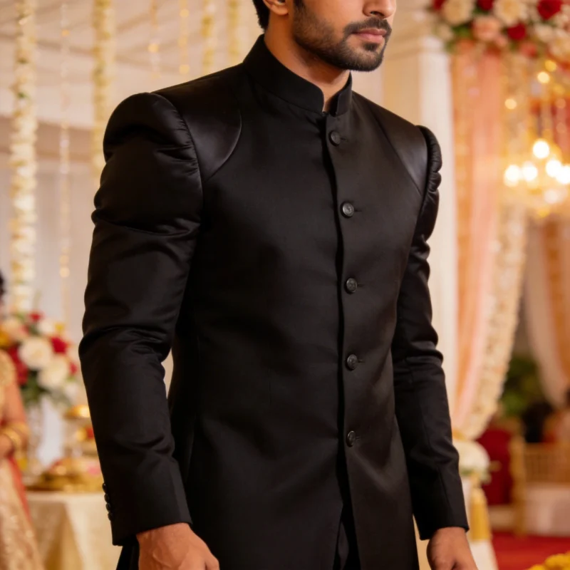 Why Black Shalwar Kameez with Coat Is a Wedding Classic