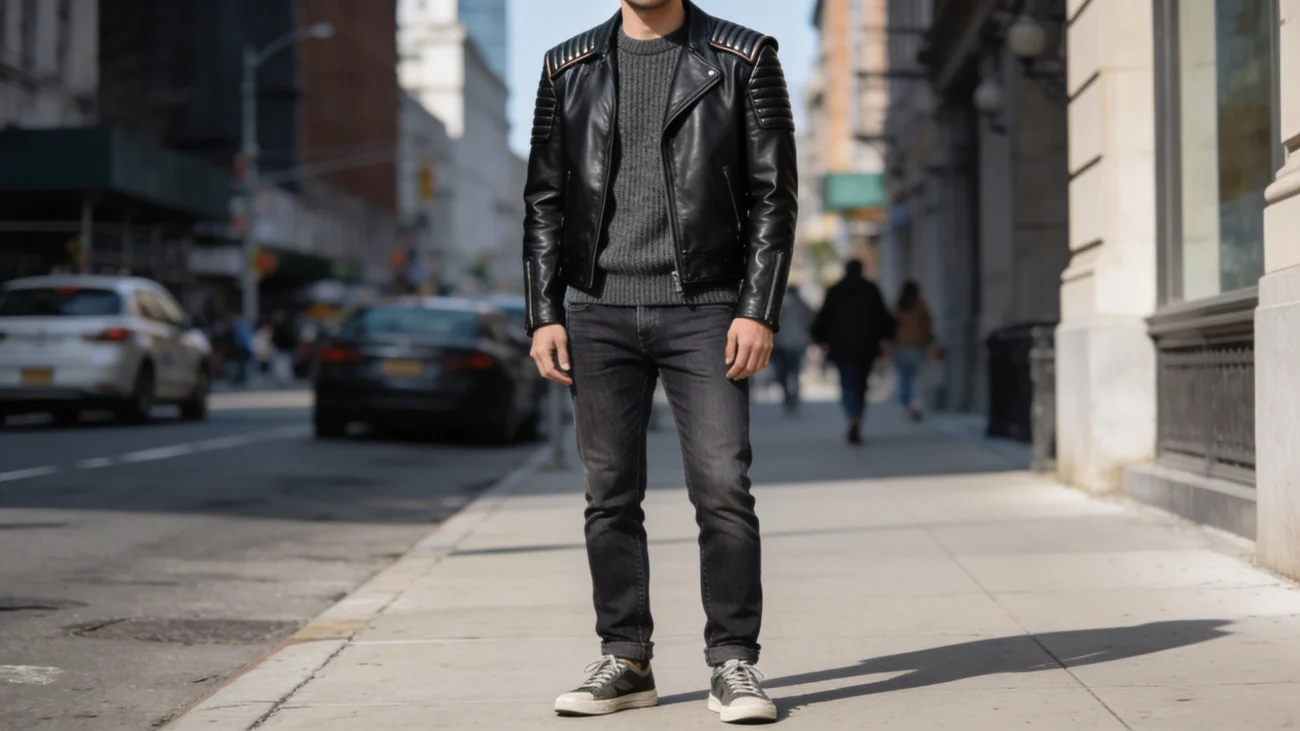 Smart‑Casual and Night‑Out Outfits with a Black Leather Jacket