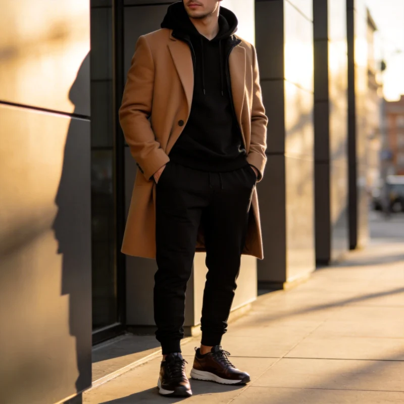 Elevated Athleisure: Dressing Up a Black Hoodie