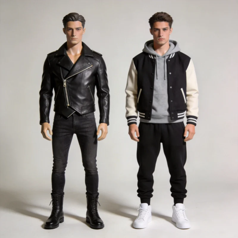 Biker Jacket vs Baseball Jacket: Key Style Differences