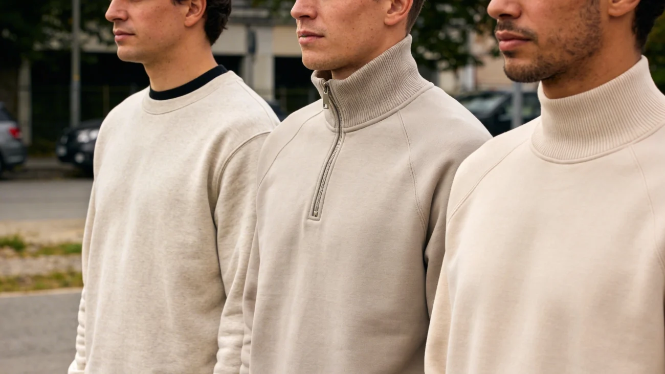 Fabric Types in a Sweat Shirt for Men: Fleece, French Terry, and More