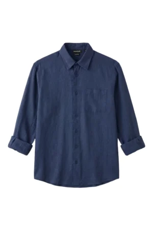 Lightweight Casual Shirt Faded Denim