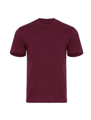 Micro Pique T Shirt Burgundy