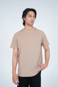 Micro Pique T Shirt Burgundy