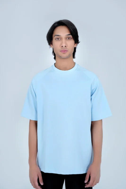 Oversized Raglan T Shirt Aqua