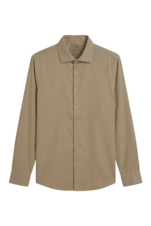 Suede-Touch Classic Shirt Dune