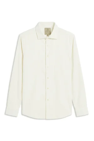 Suede-Touch Classic Shirt White