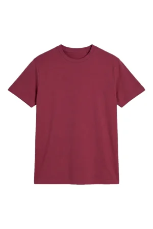Micro Pique T Shirt Burgundy