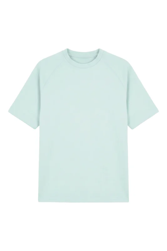Oversized Raglan T Shirt Aqua
