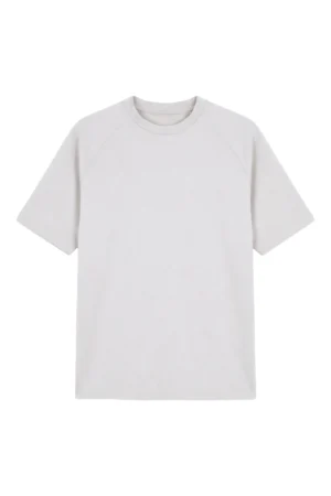 Oversized Raglan T Shirt Silver