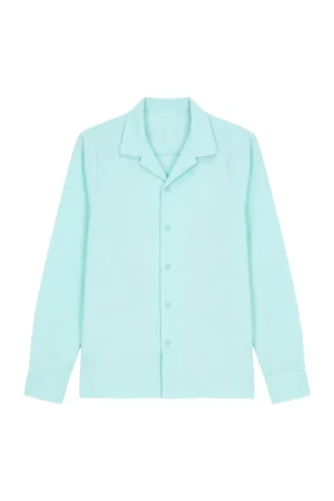 Slub Jersey Camp Collar Shirt Mint