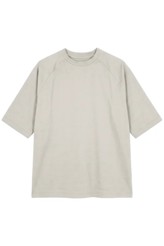 Supima Raglan T Shirt Silver